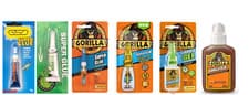 Image of 151/GORILLA Super Glue, Gel &Tap 3g, 6g, 15g, 12g, 50ml &60ml incredibly strong