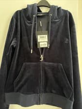 Image of JUICY COUTURE ROBERTSON ZIP HOODIE -L-Nightsky Blue Size L Brand New