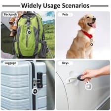 Image of For Apple AirTag Leather Loop Holder Keyring Carry Case Air Tag Tracker Air Tag*