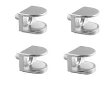 Image of 4x Shelf Support pins steel + screw glass bracket Studs Pegs Cabinets Furniture