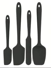 Image of Silicone Spatula Set Heat-Resistant Non Stick Rubber Spatulas For Kitchen
