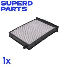 Image of CABIN FILTER WITH ACTIVATED CARBON WITH SILVER IONS FITS: RENAULT MEGANE II