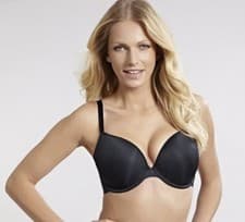 Image of Panache Porcelain Elan Black Plunge Bra UK 32H