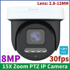 Image of 30fps 15X Zoom 8MP POE Human Auto Tracking PTZ IP Camera 2.8-12MM IP66
