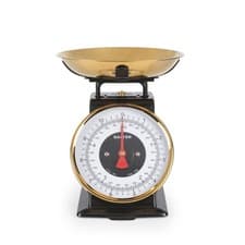 Image of Salter Timeless Mechanical Kitchen Scale– 5kg/11lbs, Stainless Steel Bowl, Black