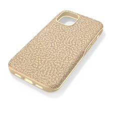 Image of Swarovski Glam Rock Smartphone Case iPhone 12 Mini Gold Glitter RRP £65