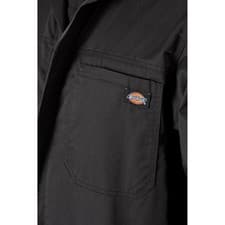 Image of Dickies Everyday Coverall Black Adjustable cuffs and elasticated waist for ext