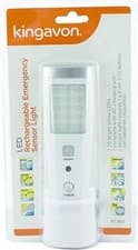 Image of Kingavon 20 bright white LED's Rechargeable Emergency Sensor Light & Torch New 