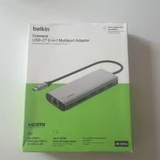 Image of Belkin USB C Hub, 6-in-1 MultiPort Adapter Dock with 4K HDMI, USB-C 100 W PD