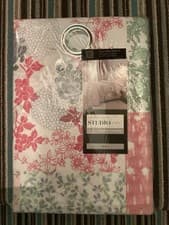 Image of Catherine Lansfield Dahlia Eyelet Curtains 66” X 72” Brand New