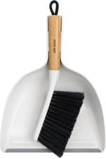 Image of Eco-Friendly Bamboo Handle Dustpan and Brush Set - Elegant Cleaning Essentials
