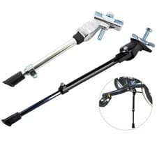 Image of Adjustable Bike Kick Stand Heavy Duty Bicycle Cycle Rear Frame 16"-27"