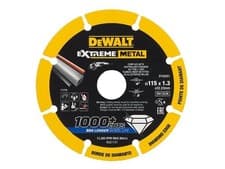 Image of Dewalt DT40251 Extreme Diamond Metal Cutting Disc 115 x 22.23 x 1.3mm