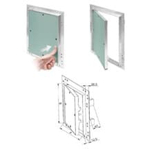 Image of Access Panel with Plasterboard Door and Aluminium Frame Revision Flap Heavy Duty
