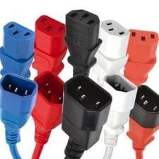 Image of Power Extension Cable IEC Male to Female Kettle Lead C14/C13 0.5m/1m/2m/10m LOT