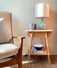 Image of Handmade Reclaimed Wood Side Table