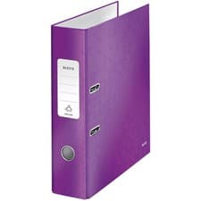 Image of Leitz Lever Arch File 180° WOW A4 80mm Purple