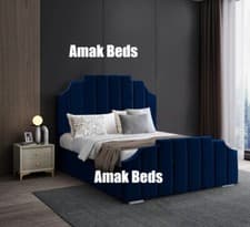 Image of Plush Velvet Florence Bed Frame, With / Without Storage Double King Super King