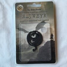 Image of The Elder Scrolls Online Elsweyr Pin Badge Limited Edition "NEW" SEALED NUMBERED