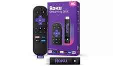 Image of Roku HD Streaming Stick HDMI WiFi Voice Remote Control Black 7716359 R