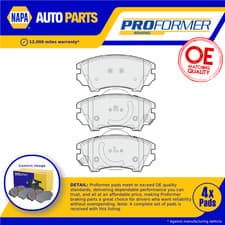 Image of Brake Pads Set fits VAUXHALL ASTRA J 2.0D Front 11 to 18 Proformer 13237751