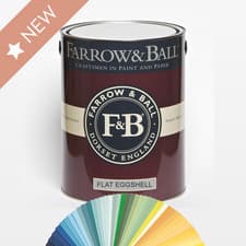 Image of BRAND NEW 5L FARROW AND BALL FLAT EGGSHELL INTERIOR PAINT - CURRENT COLOURS