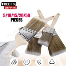 Image of Set of 5/10/15/20/50 Brushes Paint Brush Set 1/1.5/2/2.5 inch Professional Brush