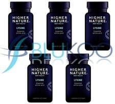 Image of Higher Nature Lysine 500mg - 90 Tablets(Pack of 5)