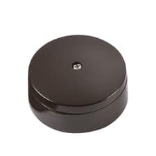 Image of 20A 4 Terminal 60mm Junction Box Brown Plastic Electrical Mains Wiring - 10 PACK