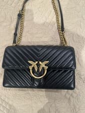 Image of Brand New Pinko Classic Love Click Sheep Leather Shoulder Bag UK Seller Genuine