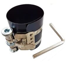 Image of PISTON RING COMPRESSOR 50-125 X 75MM STAINLESS STEEL CLAMP CAR MOTORBIKE REPAIRS