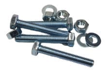 Image of Hex Set Bolts Screw Nuts And Washers Zinc Plated High Tensile Packs Forgefix