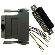 Image of 1 x ADAPT DB25M TO RJ45 JACK GRAY