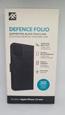 Image of Apple iPhone 13 Mini Black Defence Folio Leather - Brand New and Fully Sealed