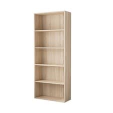 Image of 5 Tier Bookcase with Shelving Unit for Storage Bookshelf Living Room Office