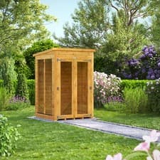 Image of Summer house | Power Pent Summerhouse Garden Shed l Size 4x4,6x4,8x4,10x4,12x4