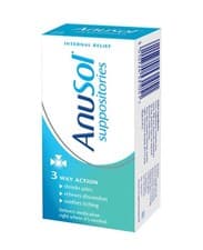 Image of Anusol Suppositories 24 Pack - 3 Way Action - Haemorrhoids Piles Treatment