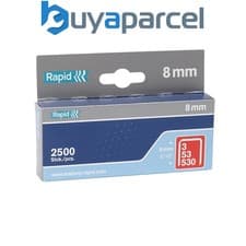 Image of Rapid 11857025 53/8B 8mm Galvanised Staples (Box 2500) RPD538B2500