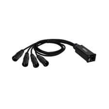 Image of Adam Hall 4 STAR CATBOX XM3 Audio & DMX Adapter 3-pole XLR male x Cat.6a