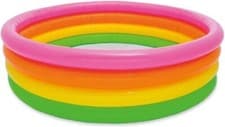 Image of Big swimming pool 4 Rings Multicolor Swimming Pool - Soft & Thick Material