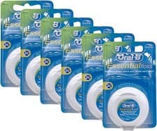 Image of Oral B Essential Waxed Mint Essential Dental Floss 50meter Length