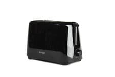 Image of Compact Black 2-Slice Toaster: 700W, 6 Browning Levels, Anti-Jam, Easy Clean