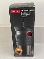 Image of BODUM Travel French Press Coffee Maker Set Red Boxed New