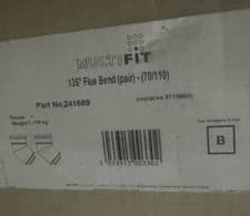 Image of BAXI CONCEALED BEND KIT 45 DEGREE PAIR 70/110MM 241689 BNIB