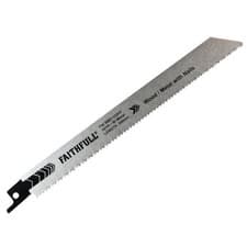Image of Faithfull 14020033 S1122HF Bi-Metal Sabre Saw Blade Demolition 200mm 10 TPI Pk 5