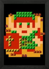 Image of Pixel Link Framed Wall Art Poster Canvas Print Picture