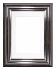 Image of Bucharest Range Wide Frame Picture Photo Frames Decor With Mount Silver Chrome