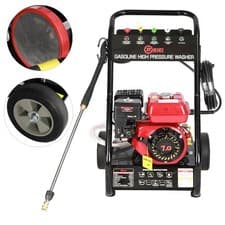 Image of Heavy Duty Petrol Pressure Washer 3950PSI 7HP 5 Nozzles UK Jet Washer High Power