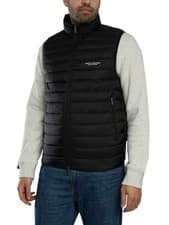 Image of Armani Exchange Men's Logo Gilet, Black