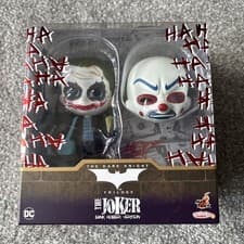 Image of Very rare. Hot Toys Cosbaby The Joker Bank Robber version Dark Knight Brand new